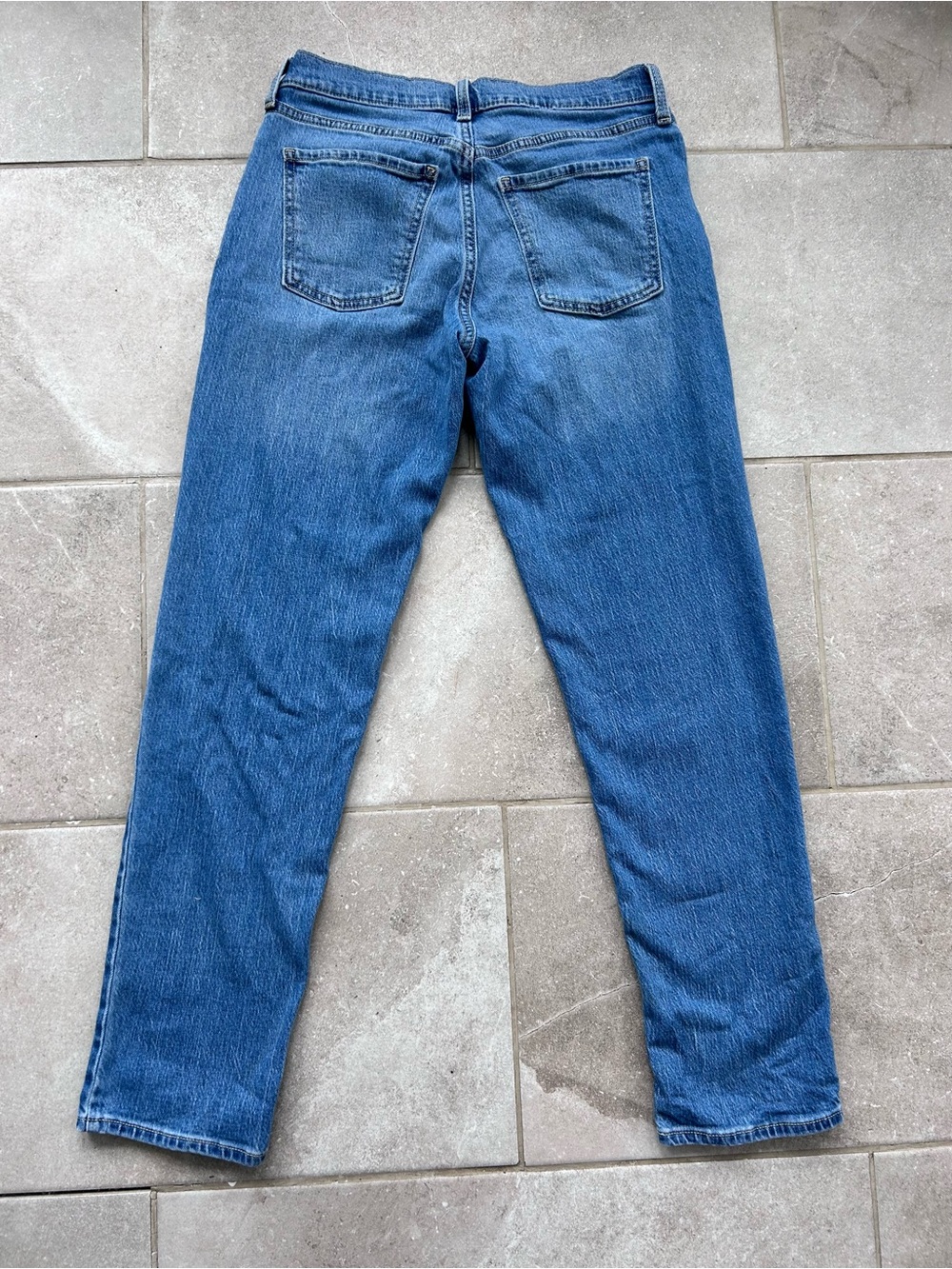 Old Navy Blue Straight-Leg Women's Jeans - Picture 3 of 5